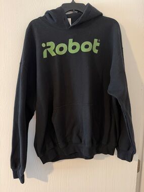 iRobot Black Hoodie with Green Logo